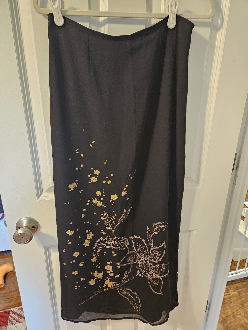 Ann Taylor Vintage 90's Silk Floral Maxi Skirt